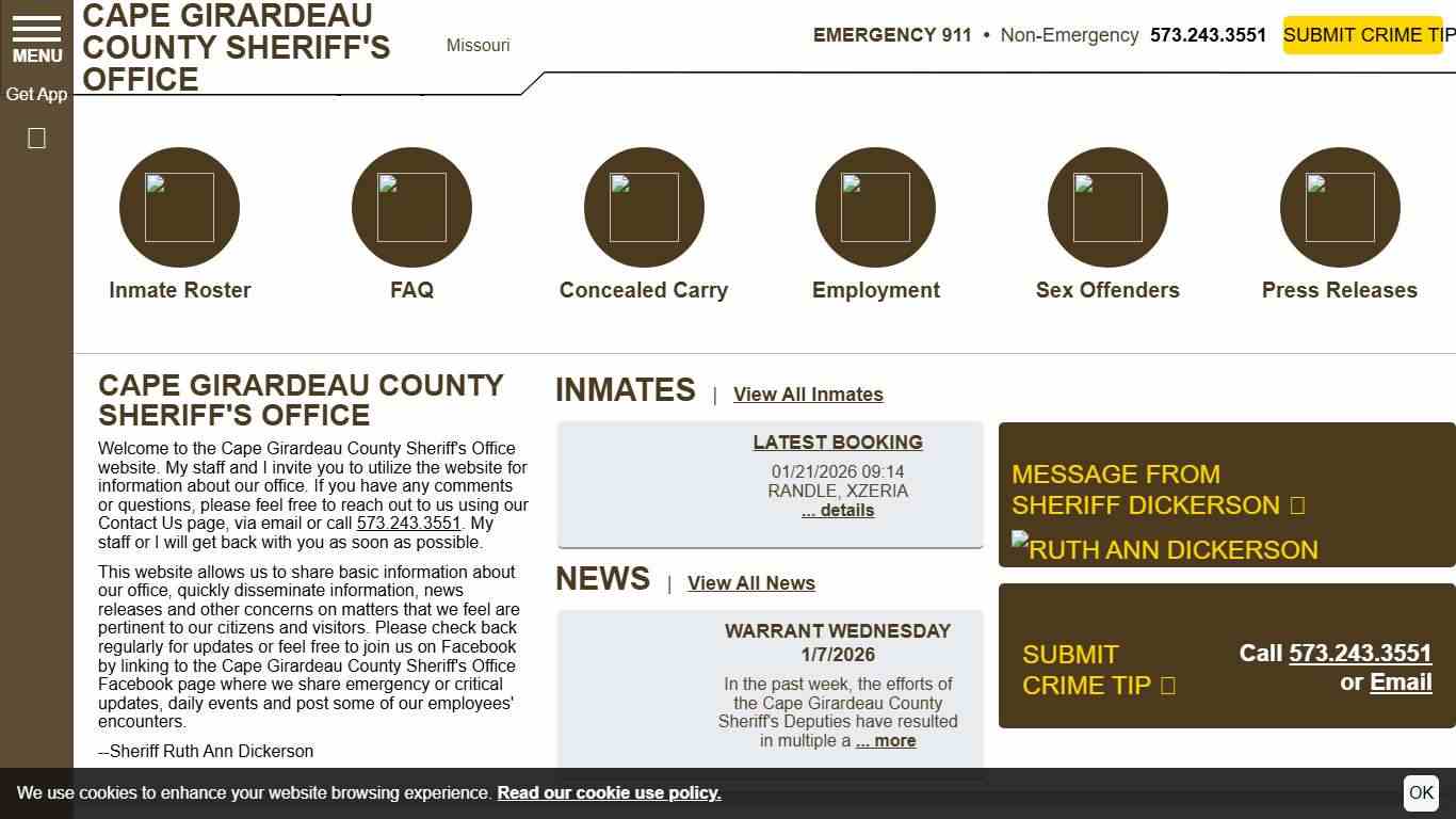 Cape Girardeau County MO Sheriff's Office